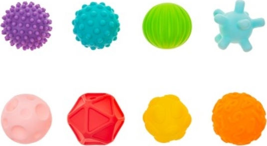 Akuku Sensory Set Sensory Balls Shapes with Sounds for 6+ Months