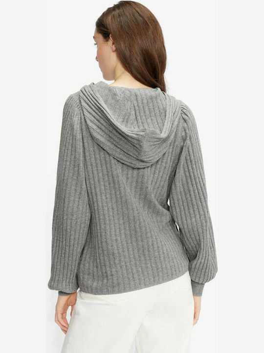 Ted Baker Shaney Women's Long Sleeve Sweater with Hood Gray