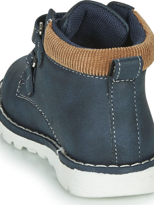 Flok Ghete Copii cu Velcro Albastru marin