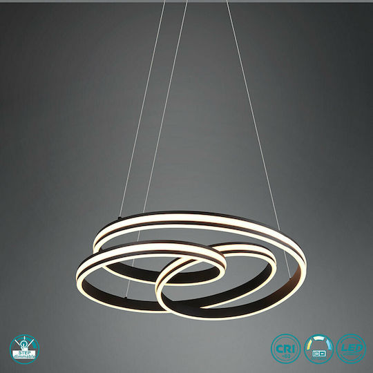 Trio Lighting Yara Висящо осветително тяло Черен 60см. Trio Lighting Yara Висящо осветително тяло Черен 60см.