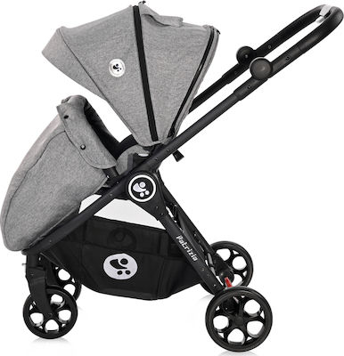 Lorelli Patrizia 2 in 1 Verstellbar 2 in 1 Baby Kinderwagen Geeignet für Neugeborene Light Grey