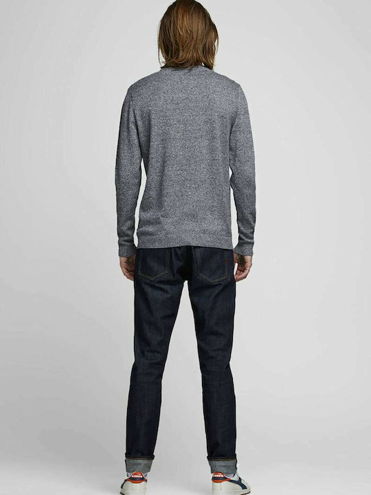 Jack & Jones Herren Langarm-Pullover Grey Melange