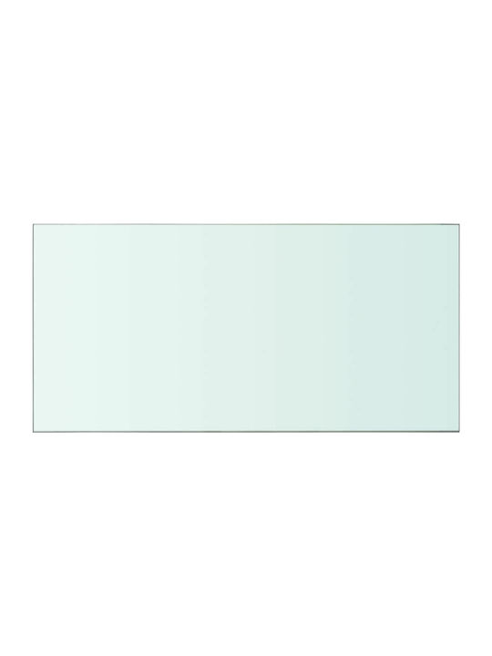 Wall Shelves Transparent 2 Pieces 60x30x0.8cm