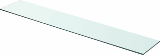 Wall Shelves (2 Pieces) 90x15x0.8 cm Transparent Wall Shelves (2 Pieces) 90x15x0.8 cm Transparent