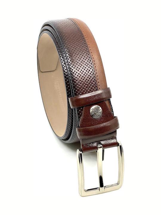 1733 Men's Belt from Artificial Leather Brown / Taba 1733 ΚΑΦΕ