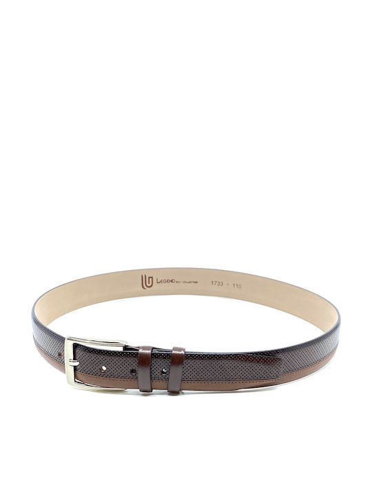 1733 Men's Belt from Artificial Leather Brown / Taba 1733 ΚΑΦΕ