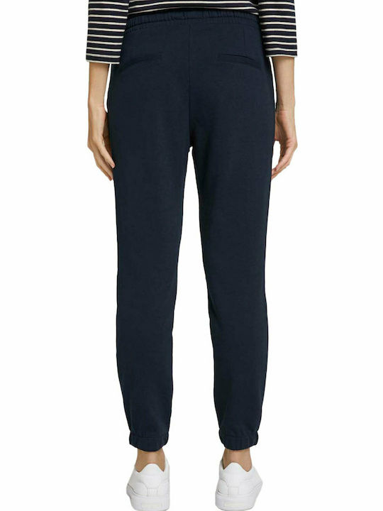 Tom Tailor Women's High Waist Jogger Sweatpants Sky Captain Blue