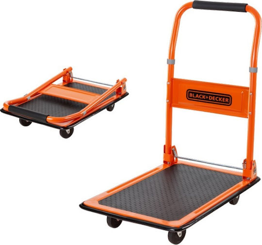 Black & Decker Platform Trolley Foldable for Weight Load up to 80kg Orange