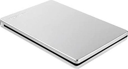 Toshiba Canvio Slim USB 3.0 Εξωτερικός HDD 1TB 2.5" Ασημί