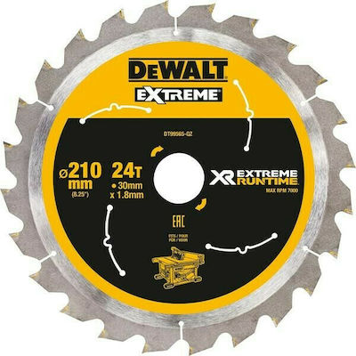 Dewalt DT99565 Schneidscheibe 210mm mit 24 Zähnen 1Stück