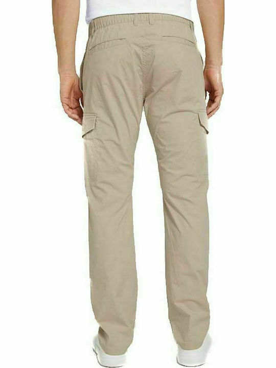 Tom Tailor Men's Trousers Cargo Beige