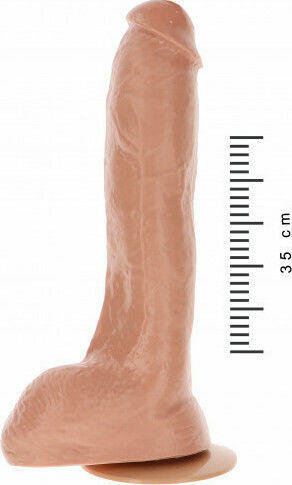 Get Real Realistisches Dildo mit Hoden und Saugnapf Fleisch 33cm