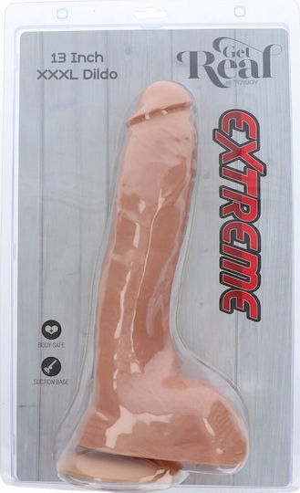 Get Real Realistisches Dildo mit Hoden und Saugnapf Fleisch 33cm