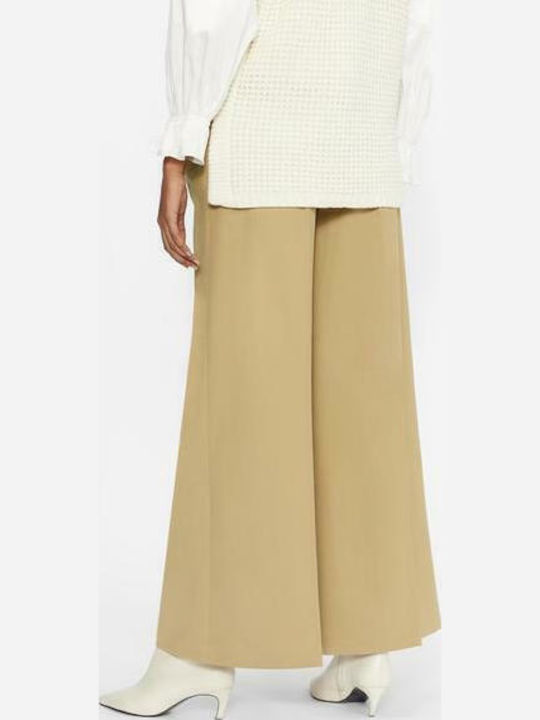 Ted Baker Neila Γυναικεία Ψηλόμεση Υφασμάτινη Παντελόνα Μπεζ