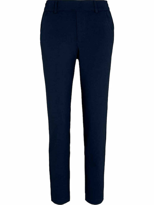 Women's Fabric Trousers Relaxed Fit Sky Captain Blue