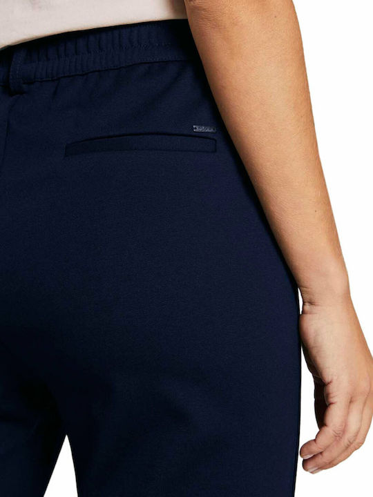 Women's Fabric Trousers Relaxed Fit Sky Captain Blue