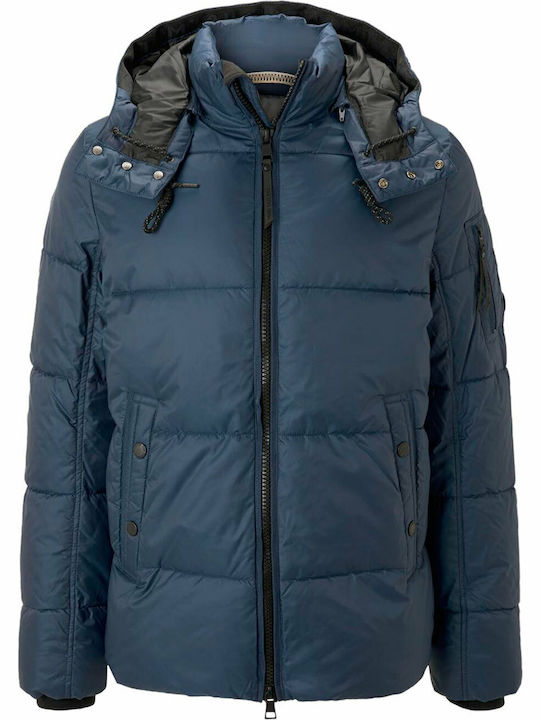 Winter Jacket Puffer Dark Denim Blue
