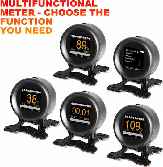 Autool X60 OBD Car Dashboard Speedometer, Oil Temperature and RPM Counter Digital Instrument