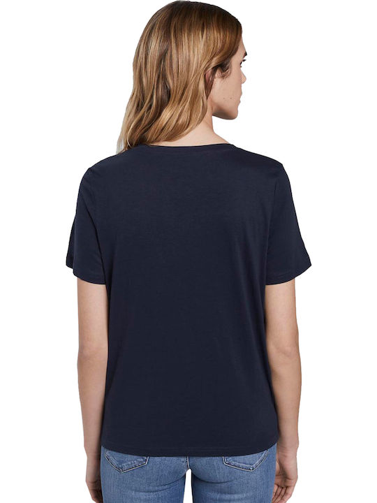 Tom Tailor Γυναικείο T-shirt Navy Μπλε