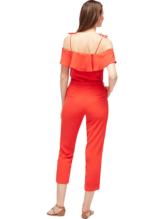 Tom Tailor Women's Off-Shoulder One-piece Suit Red