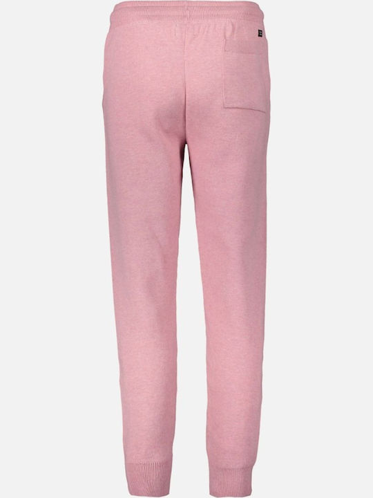 VINTAGE LOGO Ψηλόμεσο Παντελόνι Φόρμας με Λάστιχο Soft Pink Marl