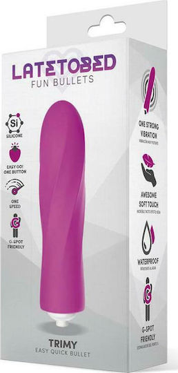 LateToBed Fun Bullets Trimy Easy Quick Bullet Вибратор Bullet 10.5см Розов