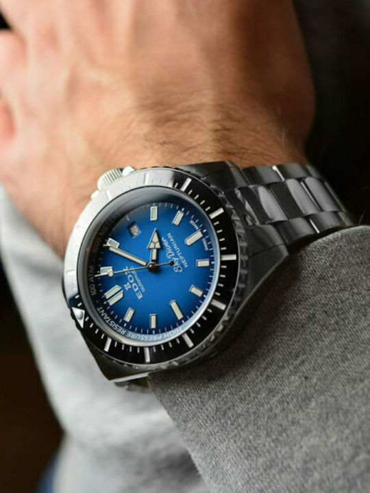 Edox Skydiver Neptunian Ρολόι Αυτόματο με Μεταλλικό Μπρασελέ Edox Skydiver Neptunian Ρολόι Αυτόματο με Μεταλλικό Μπρασελέ