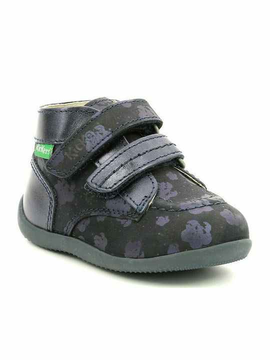 Kickers cu Velcro Albastru marin