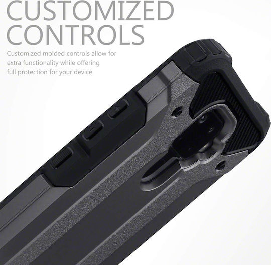 Terrapin Double Layer Impact Back Cover Πλαστικό Gunmetal (Huawei Mate 30 Lite)
