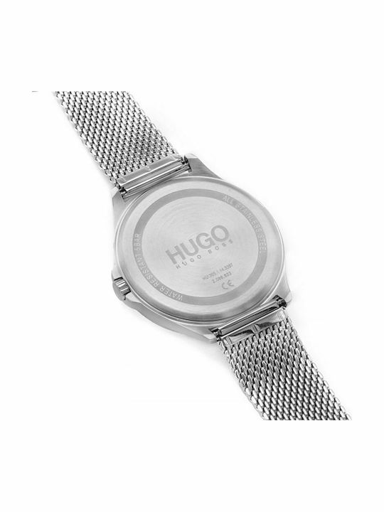 Boss Smash Collection Мъжки часовник 43mm с батерия със Сребърна Метална гривна