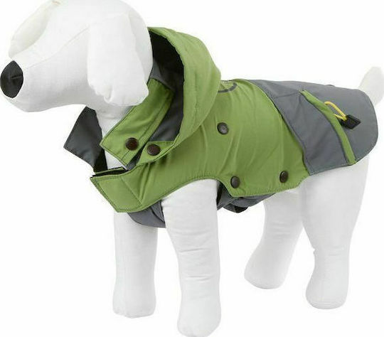 Kerbl Vancouver Green Fleece / Waterproof / Windproof Dog Coat with Hood with 45cm Back Length