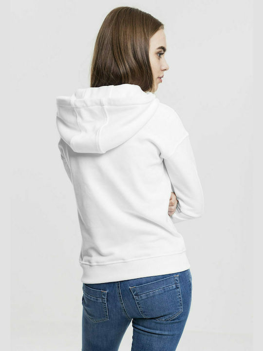 Urban Classics TB1524 Women's Hooded Sweatshirt White