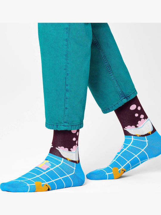 Happy Socks Me Time Κάλτσες με Σχέδια Μωβ
