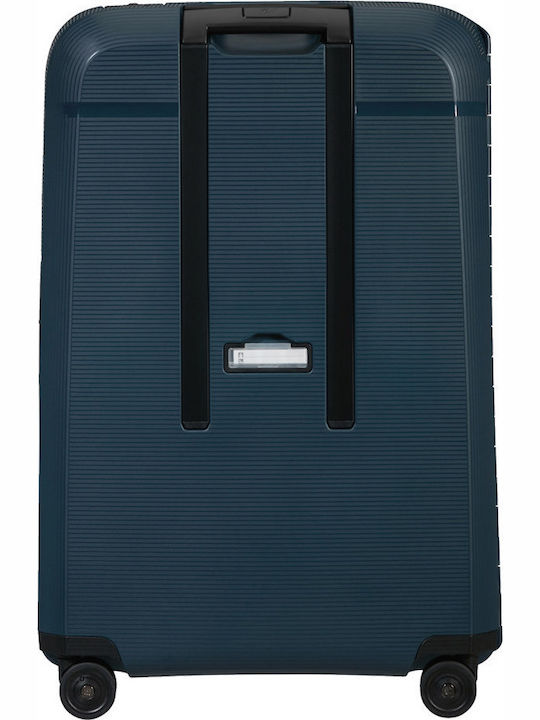 Samsonite MAGNUM Large Hard Navy Blue Suitcase With 4 Wheels Height 75cm