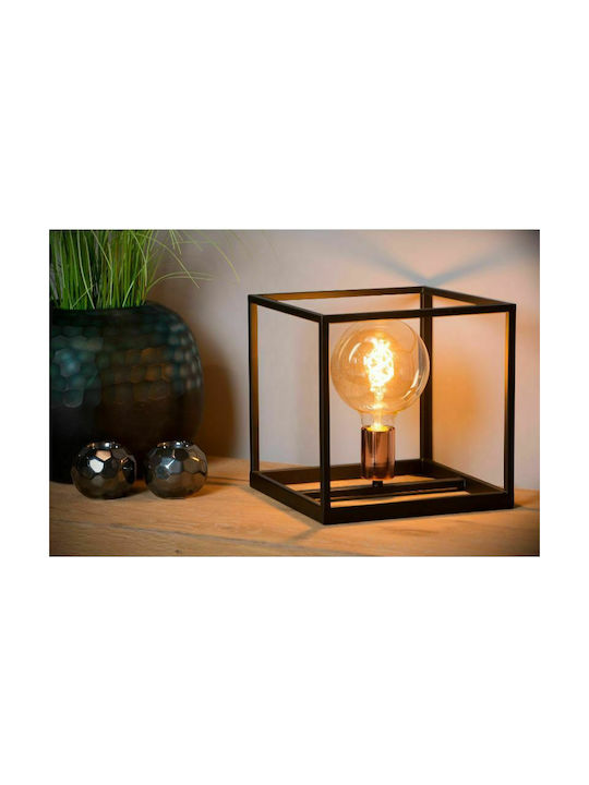 Lucide Lightning Arthur Table Table Decorative Lamp with Socket for Bulb E27 Black