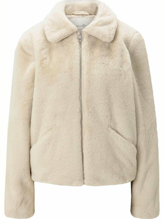 Women's Short Fur Beige