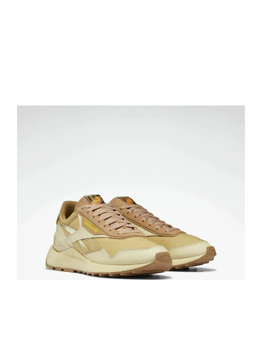 Reebok National Geographic Classic Legacy AZ Chunky Sneakers Paie / Camel Moale / Galben Îndrăzneț