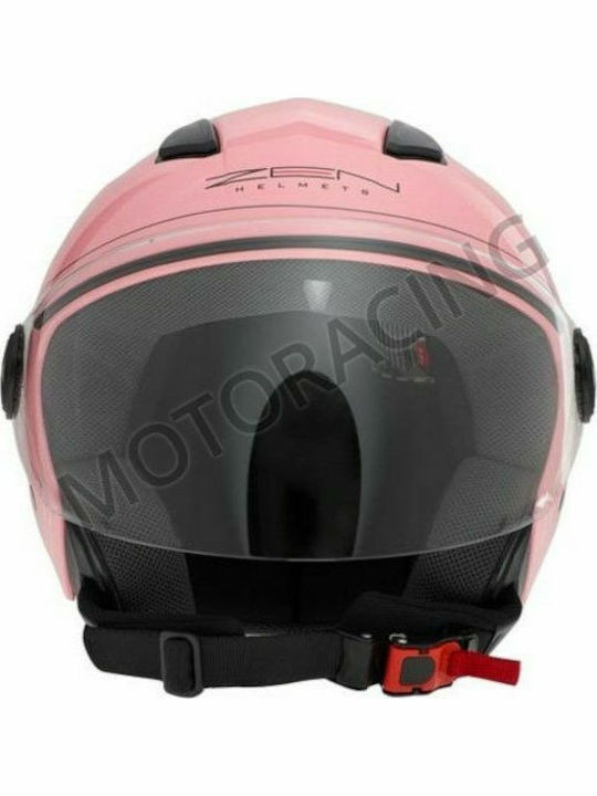 Zen ZN-700 Jet Helmet ΡΟΖ-ΓΚΡΙ ΜΑΤ 31770072