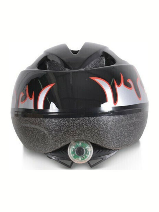 Byox Y03 Kids' Helmet for City Bike Black with LED Light