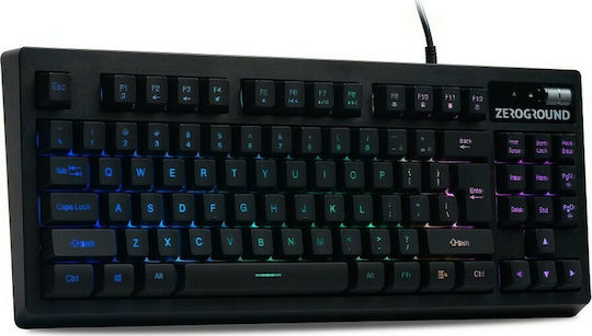 Zeroground KB-1800GUMS Aochi Σετ Gaming Πληκτρολόγιο Tenkeyless με RGB φωτισμό & Ποντίκι (Αγγλικό US)