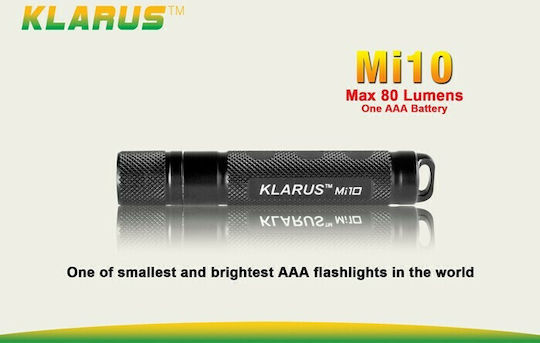 Klarus Φακός LED IPX8 με Μέγιστη Φωτεινότητα 80lm