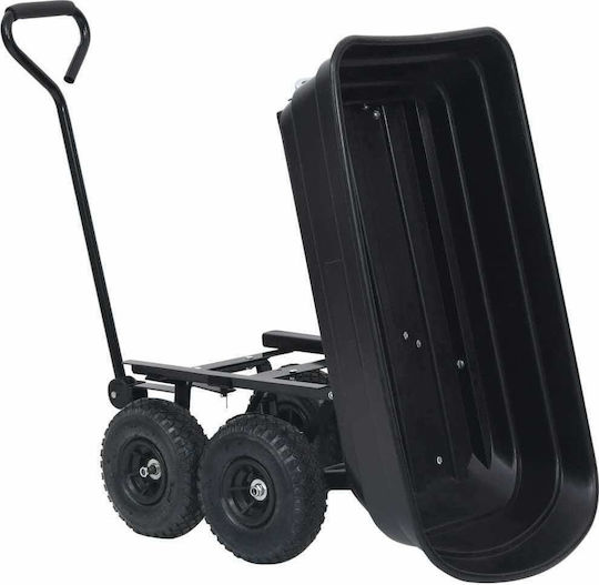 Dump Cart Garden Cart Metallic Four-wheel 75lt 84x84cm.