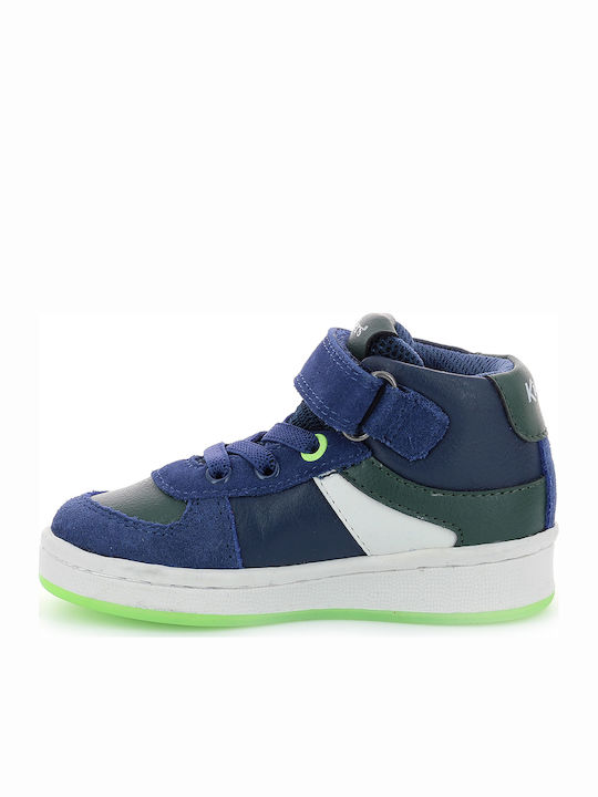 Bilbon Παιδικά Sneakers High με Σκρατς Μπλε