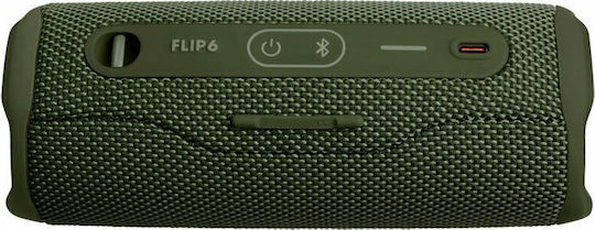 JBL Flip 6 Αδιάβροχο Ηχείο Bluetooth 30W με Διάρκεια Μπαταρίας έως 12 ώρες Πράσινο