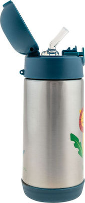 Stephen Joseph Ζοο Kinder Trinkflasche Thermos Rostfreier Stahl Blau