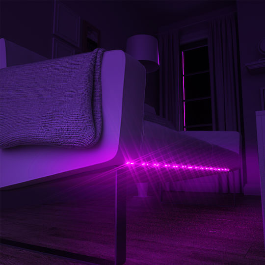 BlitzWolf Inteligent Bandă LED Wi-Fi 12V RGBW Lumină 5m cu Sursă de alimentare & Controler WiFi