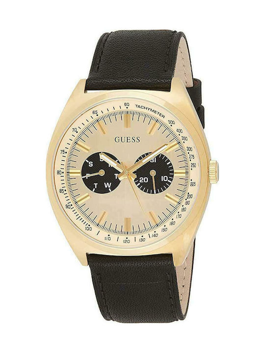 Guess Blazer Watch Battery with Black Leather Strap