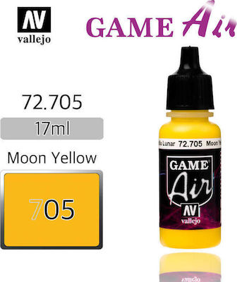 Acrylicos Vallejo Game Air Χρώμα Μοντελισμού Moon Yellow 17ml