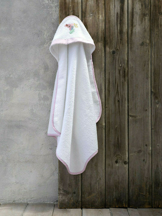 Nima Hooded Baby Bath Towel Sweetland Pink