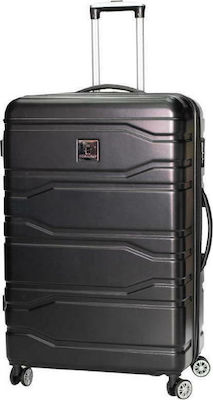 Forecast HFA-073 Large Travel Suitcase Hard Black with 4 Wheels Height 80cm